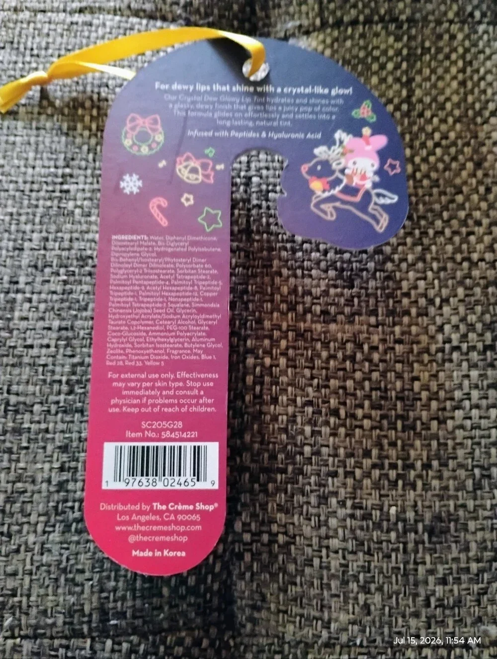 ❤️The Crème Shop x Hello Kitty Crystal Dew Lip Tint
